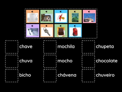 Leitura de palavras com ch