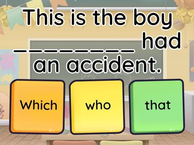 Relative pronouns in clauses