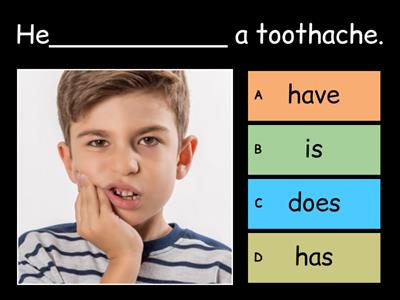 Illnesses  Grammar Quiz (Has vs Have)