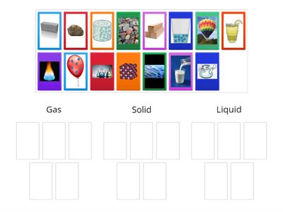 States of Matter sort 