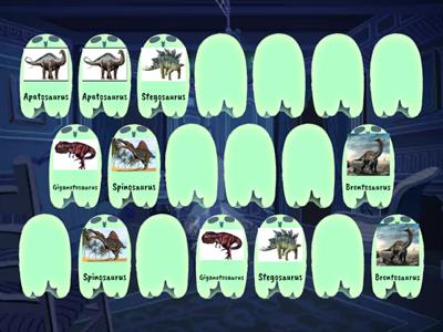 Matching Dinosaur Game 