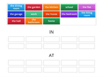 IV Our house, our flat - place preposition. 