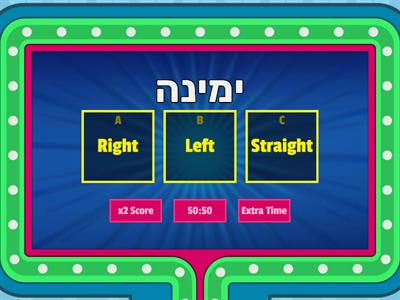 Mika Words (invite, recipe, right, left, straight)