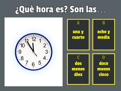 preguntar y decir la hora 