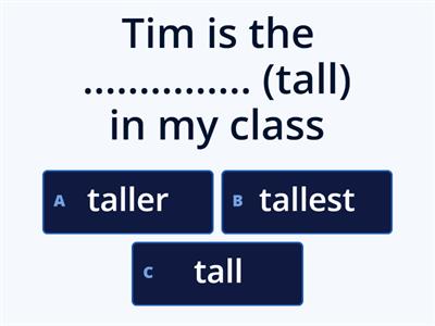  comparatives and superlatives