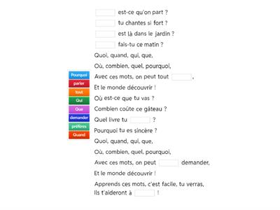 Les Questions en Chanson