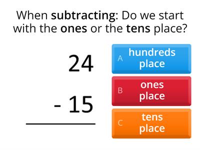 Subtracting with regrouping