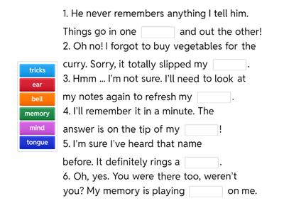 Speakout B2 Unit 1B Vocabulary ex1