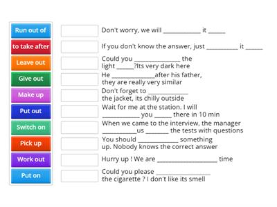 Phrasal verbs