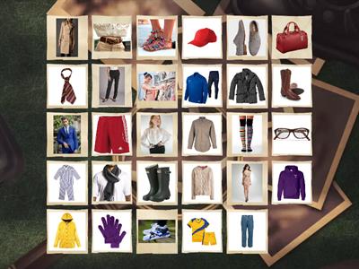 Clothes & accessories - flashcards