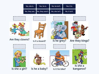 TO BE questions and short answers / am is are