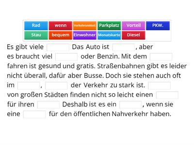 A2 L5 Wortschatz üben