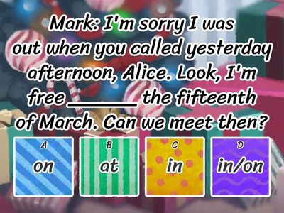 PREPOSITION in/on/at