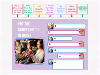 Put the conversation in order