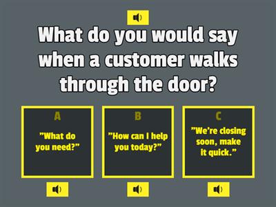 Customer Service Game 