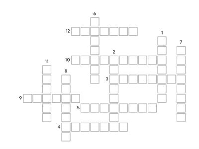 Crossword Solutions Elementary 7A