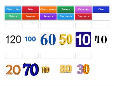 De 10 en 10 hasta el 120