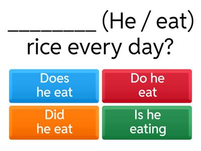 Present Simple/Present Continuous