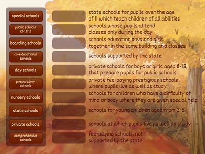 Different types of schools