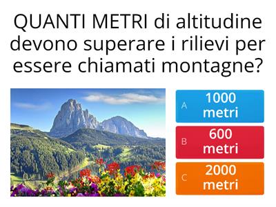  LA MONTAGNA classe terza