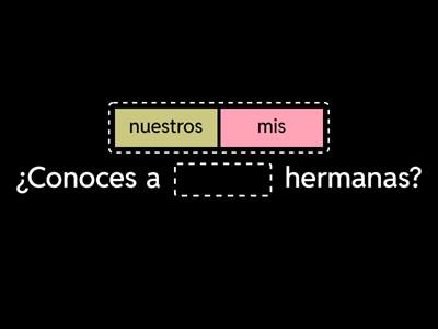 Encuentros 2 - Desafío 1.1 - Los adjetivos posesivos [palabras faltantes]