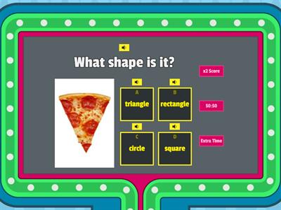 Shape (circle, triangle, rectangle, square)