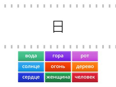 Простейшие иероглифы (ключи)