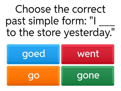 English A2 Grammar and Knowledge Quiz