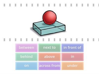 Prepositions of Place (on, in, under, next to,between, in front of, behind, above)