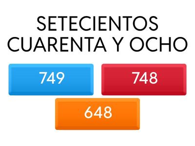 LECTURA DE NUMEROS-CENTENAS