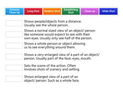 Film Study Y7: Visual Language Features
