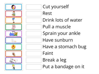 Injuries and Illnesses + Treatments (Today 3)