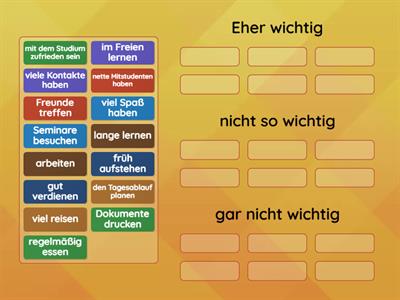 Was ist einem Studenten / einer Studentin wichtig?