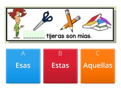 Completa con Demostrativos