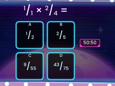 MULTIPLICACIÓN DE FRACCIONES CON DIFERENTE DENOMINADOR 