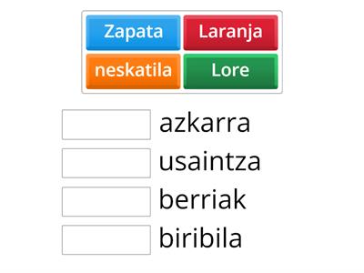 IZENAK ETA IZENONDOAK