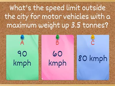 Road traffic rules