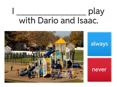 Adverbs of frequency