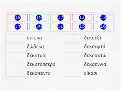 Αριθμοί 11 - 20