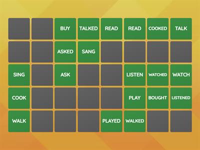 SIMPLE PAST - Regular and irregular verbs