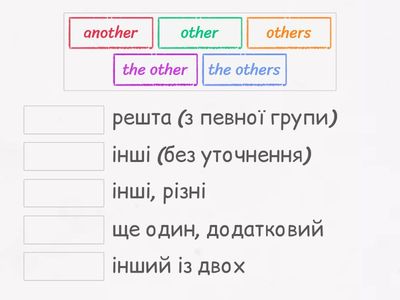 another\ other\ others\ the other \the others	