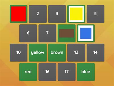 單字顏色配對