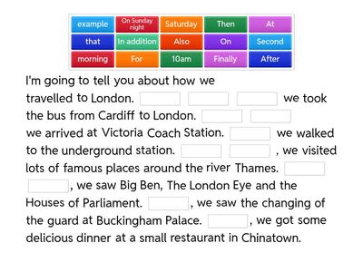 Presentation linking words