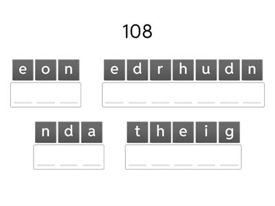 High numbers (100 - 1000)