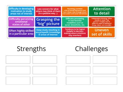 Strengths and Challenges