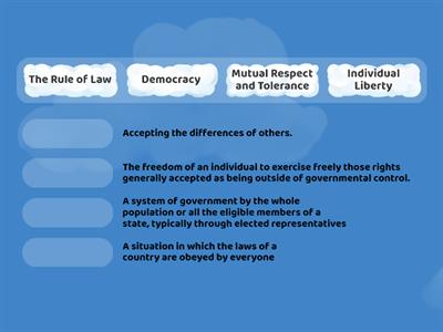 British Values Match Up 