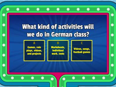 S2 Syllabus Quiz!! Exploratory 6. Klasse