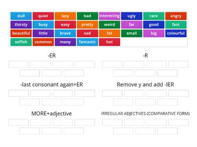 Comparative adjectives 