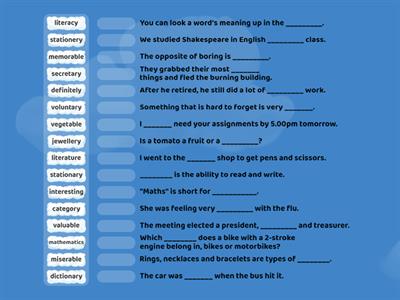 4-syllable words which often reduce to 3 syllables in connected speech