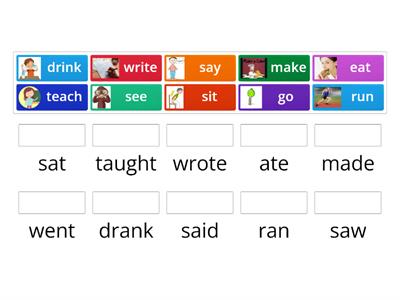 Past tense irregular verbs